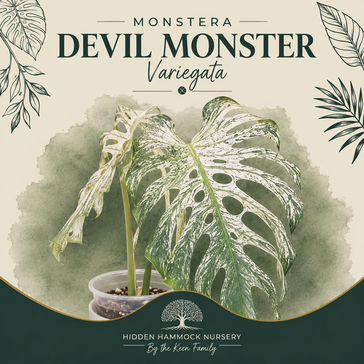 Monstera 'Devil Monster'| Tissue Culture